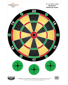 Birchwood Casey Pregame 12x18 Shotboard Splattering Targets, 100 Pack (Multi-Color)