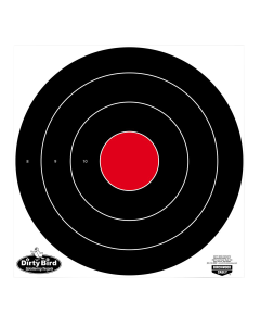 Birchwood Casey Dirty Bird 17.25" Bullseye Targets, 5 Pack (Black/White)