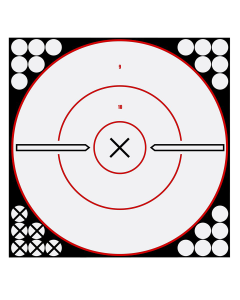 Birchwood Casey Shoot-N-C Reactive 12" Bullseye Targets, 5 Pack (Black/White)