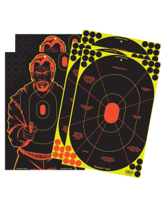 Birchwood Casey Shoot-N-C 12x18 Reactive Target Combo Pack, 5 Pack (Multi-Color)