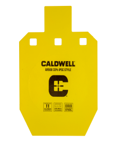 Caldwell AR500 Steel 33% IPSC Style Target (Yellow)