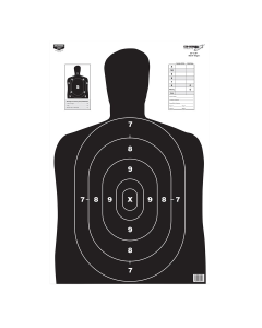 Birchwood Casey EZE-Scorer 23x35 BC27 Silhouette Targets, 5 Pack (Black/White)