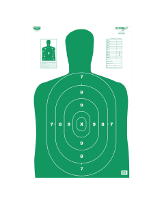 Birchwood Casey EZE-Scorer Silhouette 23x35 Paper Targets, 5 Pack (Green)