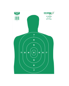 Birchwood Casey EZE-Scorer 12x18 Silhouette Paper Targets, 10 Pack (Green/White)