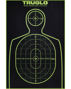 TRUGLO Tru-See Splatter 12x18 Silhouette Paper Targets, 6 Pack (Black/Green)