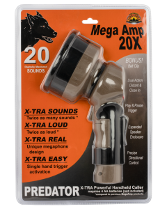 Cass Creek Electronic Handheld Mega Amp 20X Predator Call (Brown)