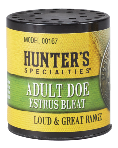 Hunters Specialties Adult Doe Estrus Bleat Deer Call (Black/Yellow)