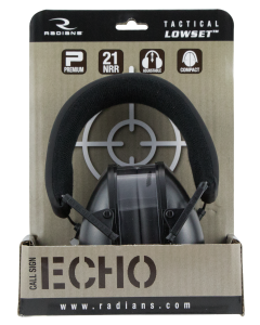 Radians Tactical Lowset Passive Muff 21 dB Black 1 Pair