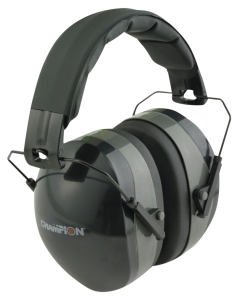 Champion Black/Gray Over-the-Head Earmuff 27 dB