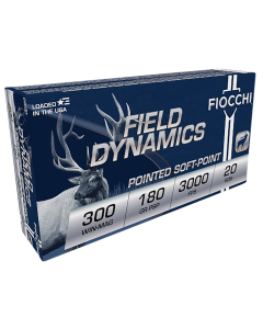 Fiocchi Field Dynamics 300 Win Mag 180 Grain PSP Interlock BT (Box)
