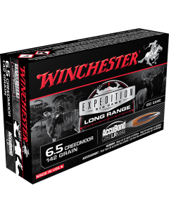 Winchester Expedition Big Game 6.5 Creedmoor 142 Grain Nosler AccuBond Long-Range Ammo  (Box) / Rebate Eligible