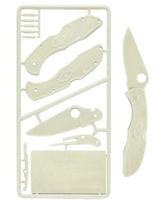 Spyderco Delica 4 Plastic Kit For Children Ages 7+ Glow-In-The-Dark Plastic PLKIT1