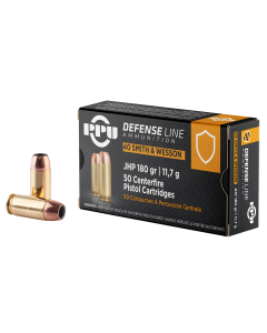 Ppu Defense 40 S&W 180 Grain JHP PPD40 (Box)