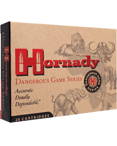 Hornady Dangerous Game 375 H&H Mag 300 Gr Dangerous Game Solid (Box)