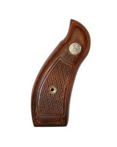 Smith & Wesson K/L Frame Round Service Dymondwood Brown Checkered Grip