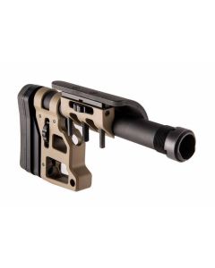 MDT FDE Aluminum Adjustable Carbine Stock with Cheek Riser for AR-15