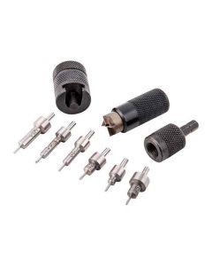 Lyman E-Zee Trim Handgun Case Trimming Set - 6 Caliber Pilots (9mm, 38, 357, 40, 44, 45)