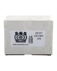 SNS Cast Bullets 38 Cal (.358") 158Gr SWC Lead Bullets 500/Box