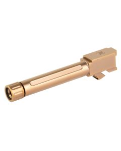 True Precision Threaded Barrel for Glock 19 9mm Titanium Copper Nitride
