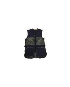 Bob Allen Full Mesh Dual Pad Shooting Vest - Navy Blue, Size L