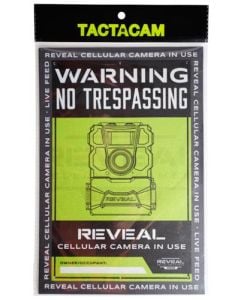 Tactacam Reveal No Trespassing Sign 3-Pack