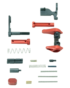 Timber Creek Outdoor Inc Lower Parts Kit Red Anodized Aluminum for AR15