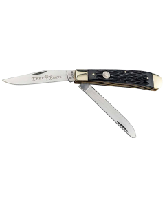 Boker Traditional 2.0 Trapper Black Jigged D2 Steel