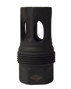Yankee Hill QD Flash Hider, Short, Black Steel, 5/8-32 Threads