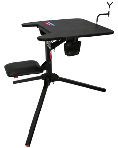 Birchwood Casey Swivel Action Shooting Bench Black Steel 29 W x 29 L