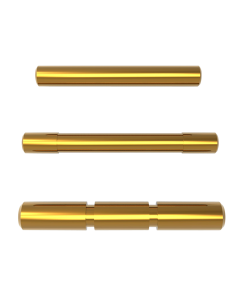 Cross Armory 3 Pin Set Dimpled Gold Steel for Glock Gen 1-3