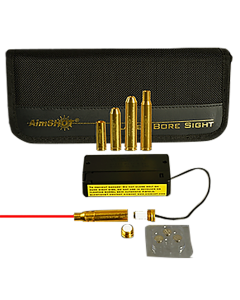 AimSHOT Multi-Caliber Red Laser Bore Sight Kit with External Battery Pack