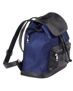 Bulldog Leather Backpack Navy Black Gun Pocket