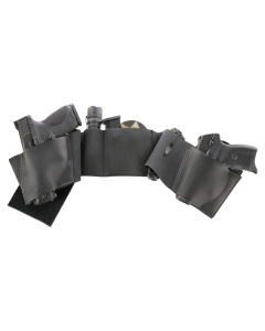 Galco UnderWraps Belly Band Small Black Leather Nylon