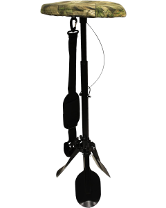 Mojo Outdoors Black Mud Seat Adjustable Steel/Plastic