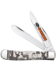 Case Trapper Sportsman Knife Deer Embellished (Natural Bone)