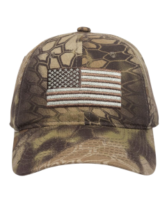 Outdoor Cap Snapback USA Flag Hat, Adjustable (Kryptek Highlander)