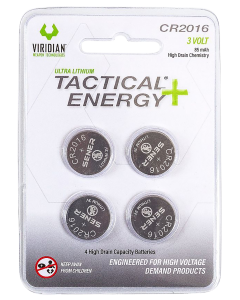 Viridian CR2016 Lithium Batteries 3V (4 Pack)