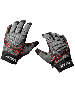 Black Rain Ordnance Tactical Gloves - Grey/Black/Red Large