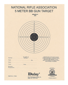 Daisy NRA 5-Meter Bullseye Paper Target (50 Pack)