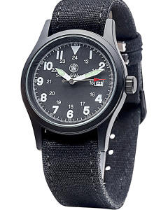 Smith & Wesson Military Watch Black with Canvas Straps