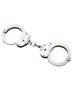 Uzi NIJ Approved Silver Handcuffs with 2 Keys