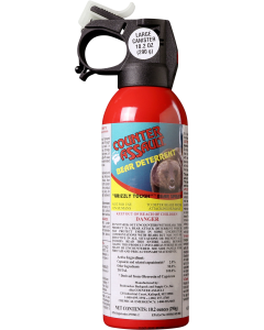 Counter Assault Bear Deterrent Spray 32ft Range Black Plastic