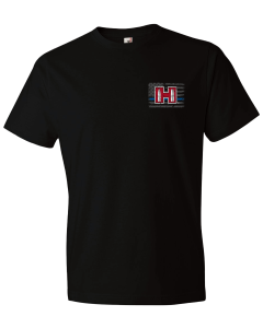 Hornady Men's Thin Blue Line POW T-Shirt, Size XL (Black)