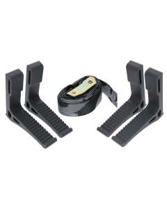 Hawk Monkey Bar Steps Black Aluminum 4 Pack