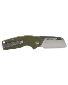SOG Stout SJ 2.6" Folding Cleaver Olive Drab Handle