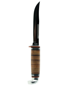 Case Utility Hunter Fixed Blade Knife 5" (Grooved Leather)