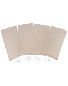 Natural Cotton Blend Deer Quarter Bags 4 Pack