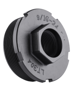 Dead Air Hub Direct Thread Mount 1/2-28 4140 HT Alloy Steel Black.