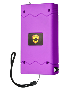 Guard Dog Disabler Stun Gun with Flashlight Purple Rubber Coated