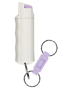 Sabre Pepper Spray Keychain 10 ft Range White